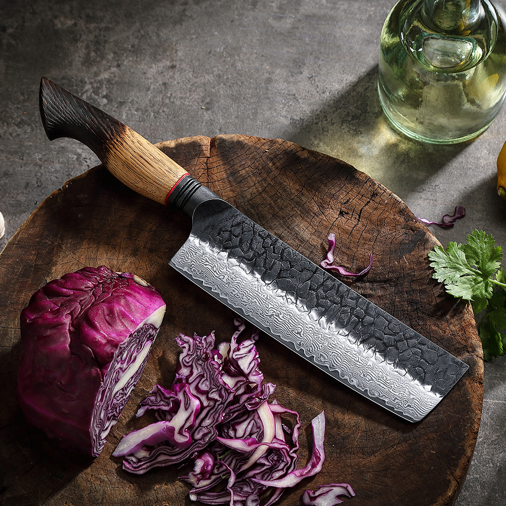 Signature Set - Damascus Steel Chef Knife + Ash Cutting Board